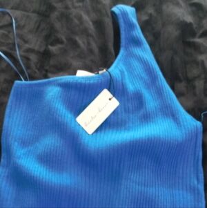 Blue One-Shoulder Women’s Dress - Hunter&Brown